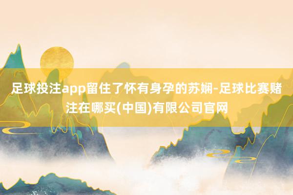 足球投注app留住了怀有身孕的苏娴-足球比赛赌注在哪买(中国)有限公司官网
