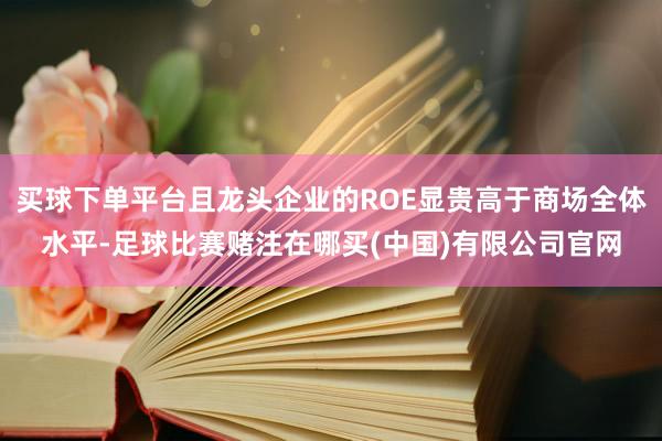 买球下单平台且龙头企业的ROE显贵高于商场全体水平-足球比赛赌注在哪买(中国)有限公司官网