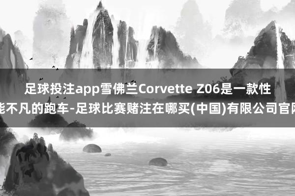 足球投注app雪佛兰Corvette Z06是一款性能不凡的跑车-足球比赛赌注在哪买(中国)有限公司官网