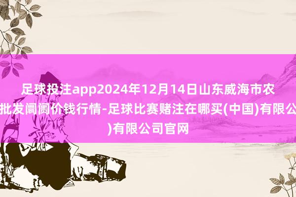 足球投注app2024年12月14日山东威海市农副家具批发阛阓价钱行情-足球比赛赌注在哪买(中国)有限公司官网