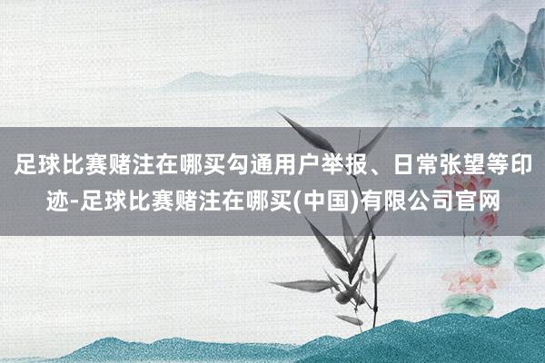 足球比赛赌注在哪买勾通用户举报、日常张望等印迹-足球比赛赌注在哪买(中国)有限公司官网