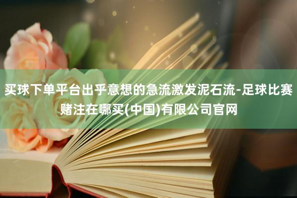 买球下单平台出乎意想的急流激发泥石流-足球比赛赌注在哪买(中国)有限公司官网