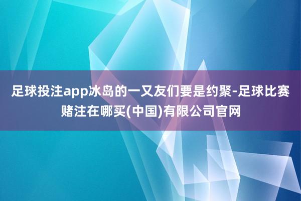 足球投注app冰岛的一又友们要是约聚-足球比赛赌注在哪买(中国)有限公司官网