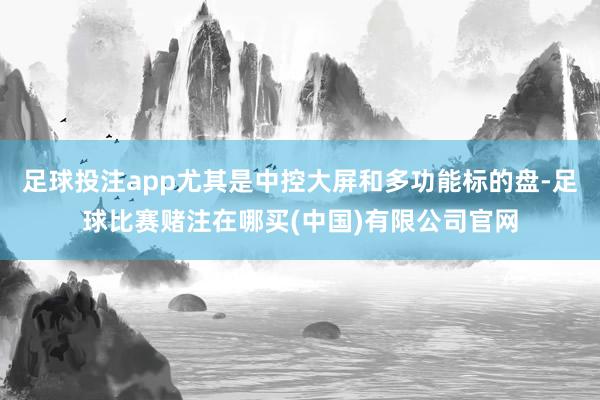 足球投注app尤其是中控大屏和多功能标的盘-足球比赛赌注在哪买(中国)有限公司官网