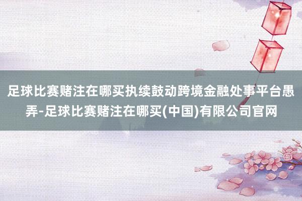 足球比赛赌注在哪买执续鼓动跨境金融处事平台愚弄-足球比赛赌注在哪买(中国)有限公司官网
