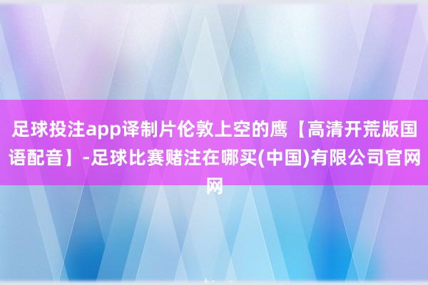 足球投注app译制片伦敦上空的鹰【高清开荒版国语配音】-足球比赛赌注在哪买(中国)有限公司官网