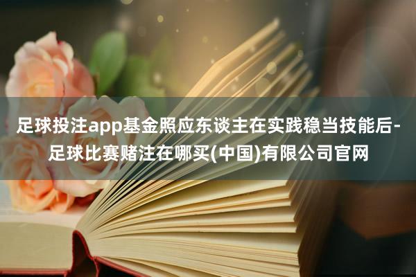 足球投注app基金照应东谈主在实践稳当技能后-足球比赛赌注在哪买(中国)有限公司官网