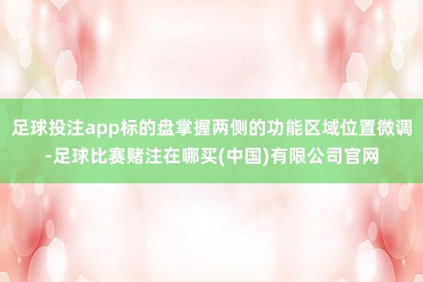足球投注app标的盘掌握两侧的功能区域位置微调-足球比赛赌注在哪买(中国)有限公司官网