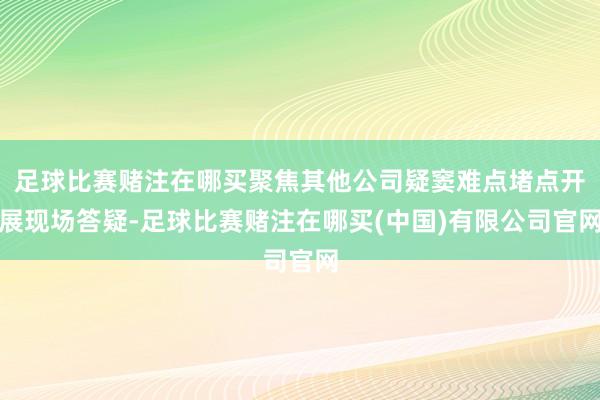 足球比赛赌注在哪买聚焦其他公司疑窦难点堵点开展现场答疑-足球比赛赌注在哪买(中国)有限公司官网