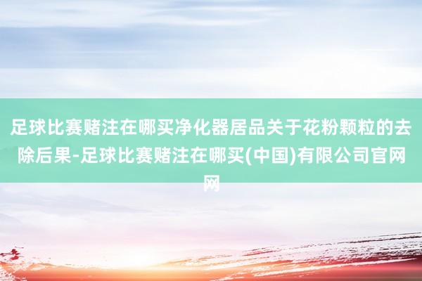 足球比赛赌注在哪买净化器居品关于花粉颗粒的去除后果-足球比赛赌注在哪买(中国)有限公司官网