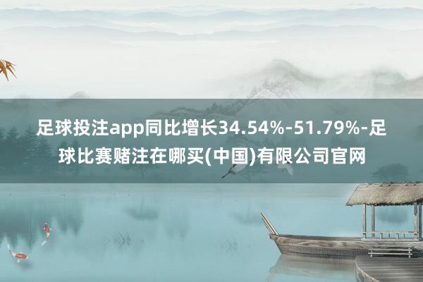 足球投注app同比增长34.54%-51.79%-足球比赛赌注在哪买(中国)有限公司官网