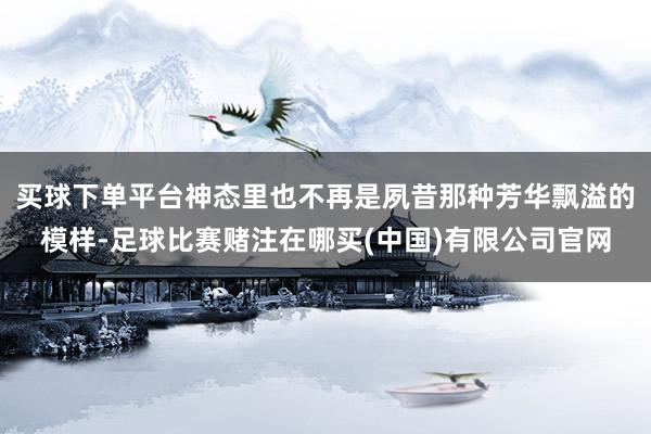 买球下单平台神态里也不再是夙昔那种芳华飘溢的模样-足球比赛赌注在哪买(中国)有限公司官网