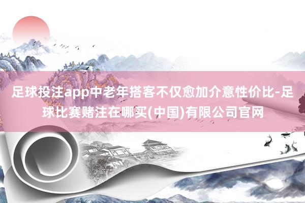 足球投注app中老年搭客不仅愈加介意性价比-足球比赛赌注在哪买(中国)有限公司官网