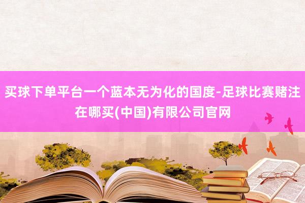 买球下单平台一个蓝本无为化的国度-足球比赛赌注在哪买(中国)有限公司官网