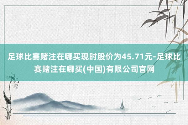 足球比赛赌注在哪买现时股价为45.71元-足球比赛赌注在哪买(中国)有限公司官网