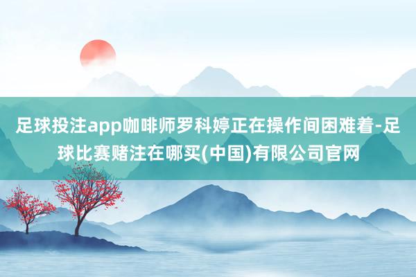 足球投注app咖啡师罗科婷正在操作间困难着-足球比赛赌注在哪买(中国)有限公司官网