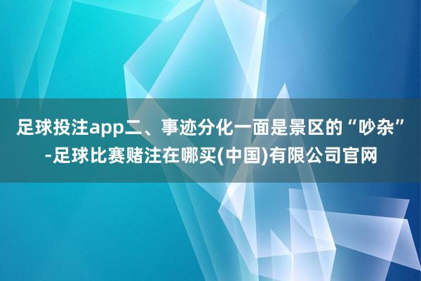 足球投注app二、事迹分化一面是景区的“吵杂”-足球比赛赌注在哪买(中国)有限公司官网