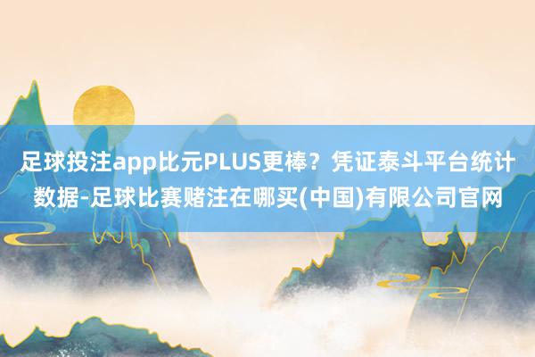 足球投注app比元PLUS更棒？凭证泰斗平台统计数据-足球比赛赌注在哪买(中国)有限公司官网