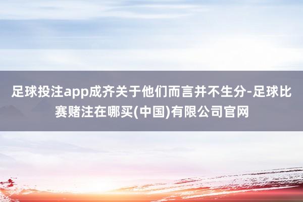 足球投注app成齐关于他们而言并不生分-足球比赛赌注在哪买(中国)有限公司官网