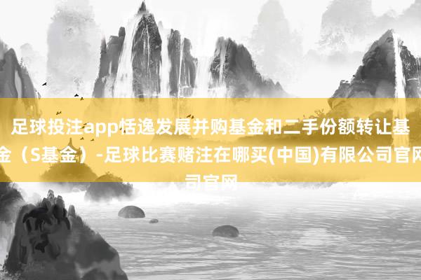 足球投注app恬逸发展并购基金和二手份额转让基金（S基金）-足球比赛赌注在哪买(中国)有限公司官网