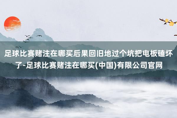足球比赛赌注在哪买后果回旧地过个坑把电板磕坏了-足球比赛赌注在哪买(中国)有限公司官网
