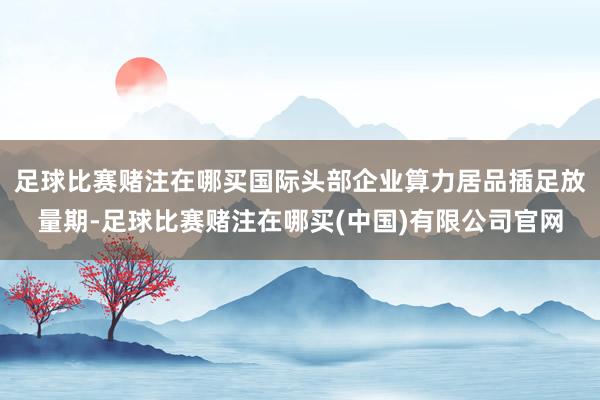 足球比赛赌注在哪买国际头部企业算力居品插足放量期-足球比赛赌注在哪买(中国)有限公司官网