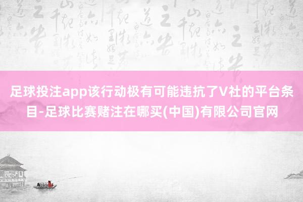 足球投注app该行动极有可能违抗了V社的平台条目-足球比赛赌注在哪买(中国)有限公司官网
