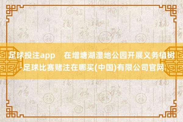 足球投注app    在增塘湖湿地公园开展义务植树-足球比赛赌注在哪买(中国)有限公司官网
