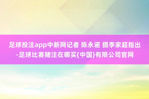 足球投注app　中新网记者 陈永诺 摄　　李家超指出-足球比赛赌注在哪买(中国)有限公司官网