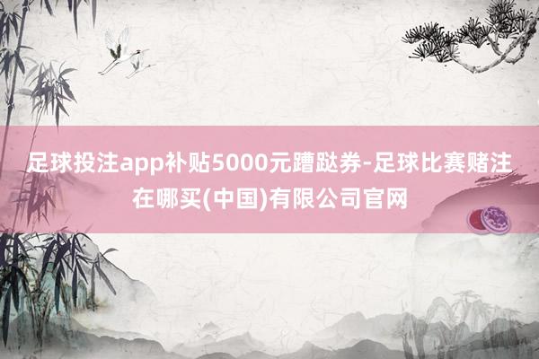 足球投注app补贴5000元蹧跶券-足球比赛赌注在哪买(中国)有限公司官网