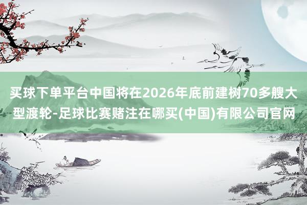 买球下单平台中国将在2026年底前建树70多艘大型渡轮-足球比赛赌注在哪买(中国)有限公司官网