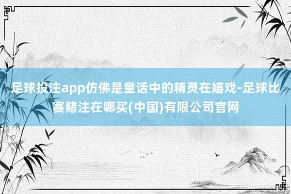 足球投注app仿佛是童话中的精灵在嬉戏-足球比赛赌注在哪买(中国)有限公司官网