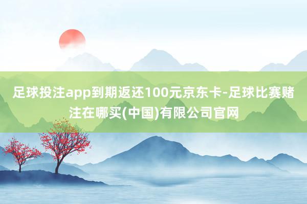 足球投注app到期返还100元京东卡-足球比赛赌注在哪买(中国)有限公司官网