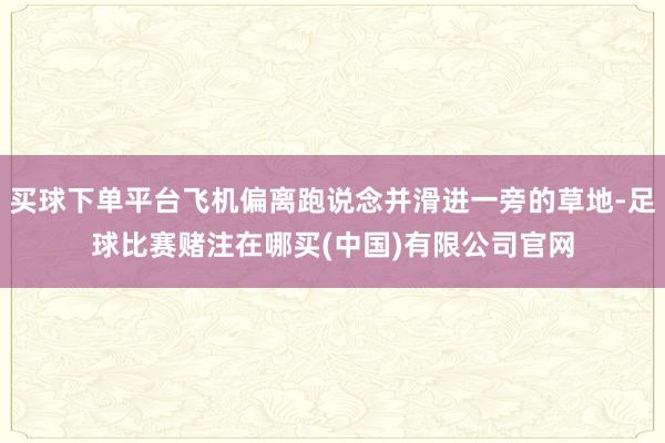 买球下单平台飞机偏离跑说念并滑进一旁的草地-足球比赛赌注在哪买(中国)有限公司官网