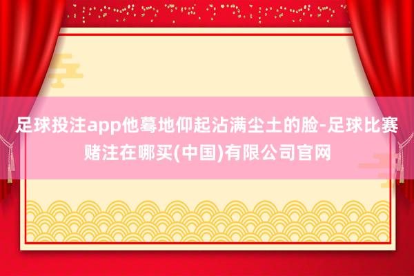 足球投注app他蓦地仰起沾满尘土的脸-足球比赛赌注在哪买(中国)有限公司官网