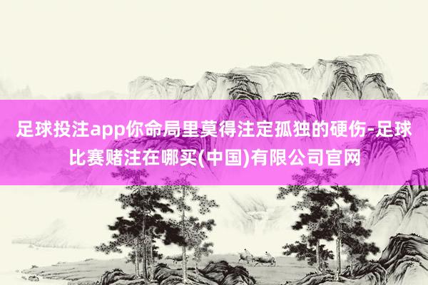 足球投注app你命局里莫得注定孤独的硬伤-足球比赛赌注在哪买(中国)有限公司官网