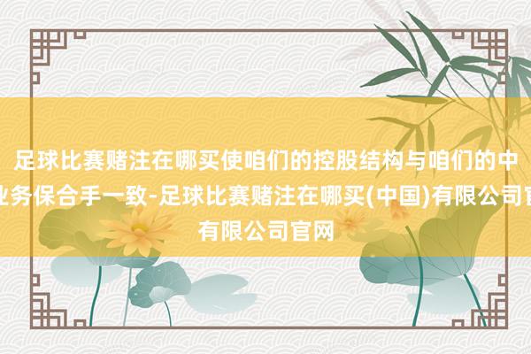足球比赛赌注在哪买使咱们的控股结构与咱们的中枢业务保合手一致-足球比赛赌注在哪买(中国)有限公司官网