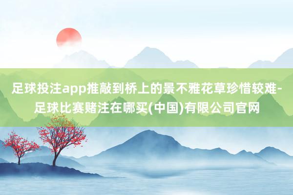 足球投注app推敲到桥上的景不雅花草珍惜较难-足球比赛赌注在哪买(中国)有限公司官网