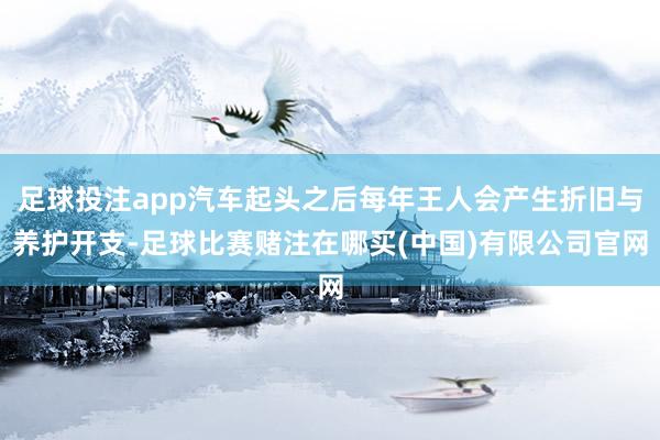 足球投注app汽车起头之后每年王人会产生折旧与养护开支-足球比赛赌注在哪买(中国)有限公司官网